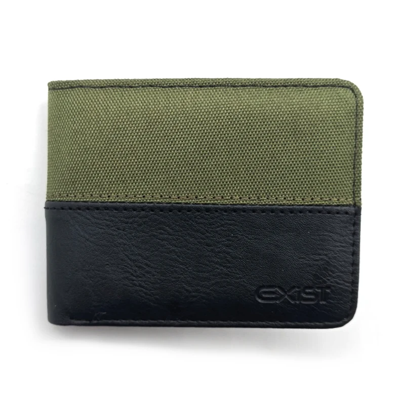 Polyester blandade PU bifold plånböcker för män